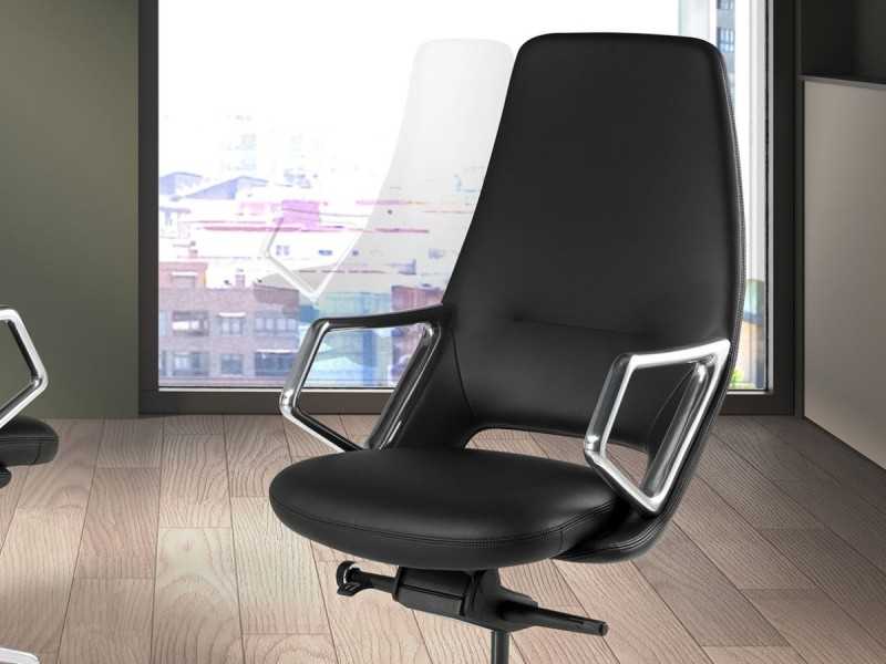 Designer swivel office chair - ABA NEGRO