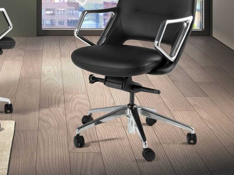 Designer swivel office chair - ABA NEGRO