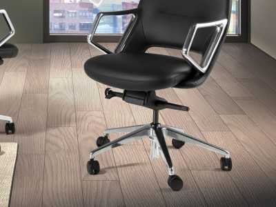 Designer swivel office chair - ABA NEGRO