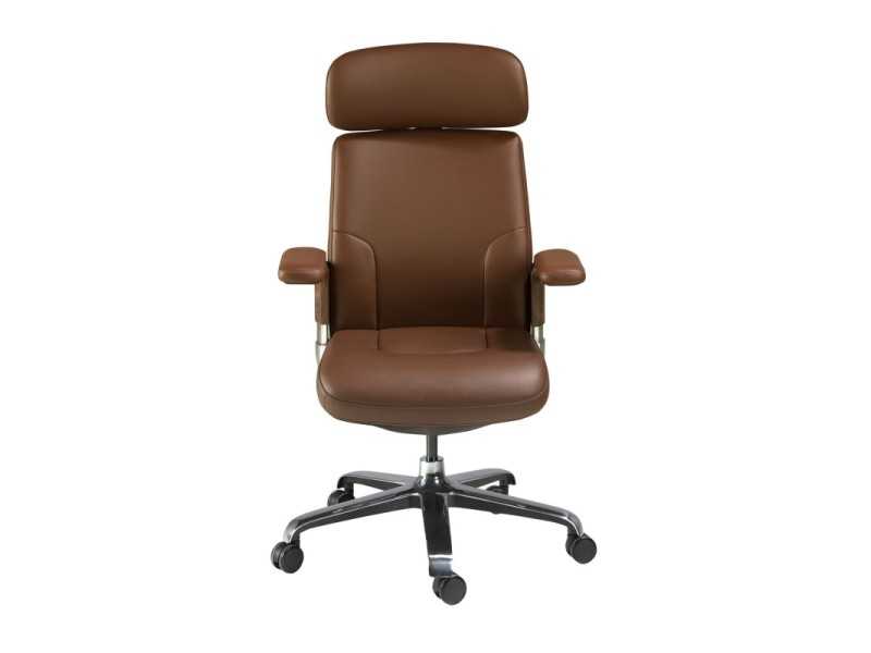 Designer swivel office chair - ABIGAIL MARRÓN