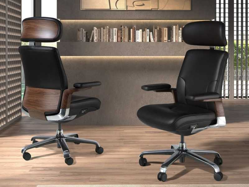 Designer swivel office chair - ABIGAIL NEGRO