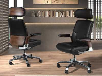 Designer swivel office chair - ABIGAIL NEGRO