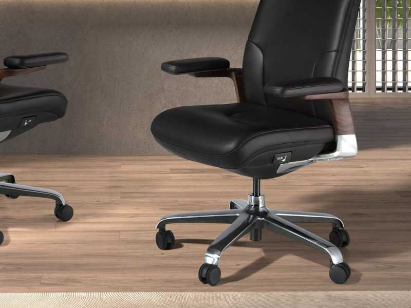 Designer swivel office chair - ABIGAIL NEGRO