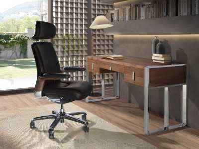 Fauteuil de bureau pivotant design - ABIGAIL NEGRO