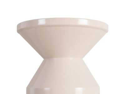 Table d'appoint laquée design - ALPHA CRÈME