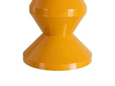 Lacquered designer side table - ALPHA MOUTARDE