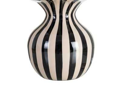 Lacquered designer side table - BÊTA RAYÉ