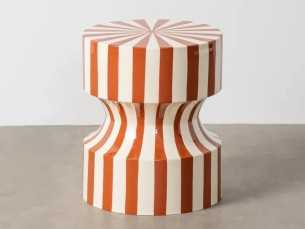 Lacquered designer side table - DELTA