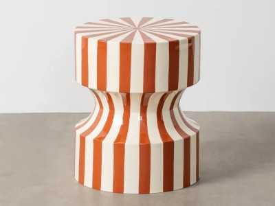 Lacquered designer side table - DELTA