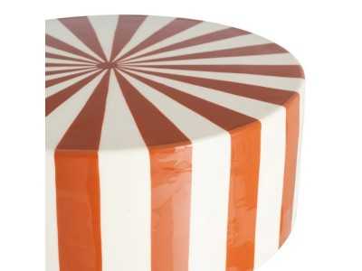 Lacquered designer side table - DELTA