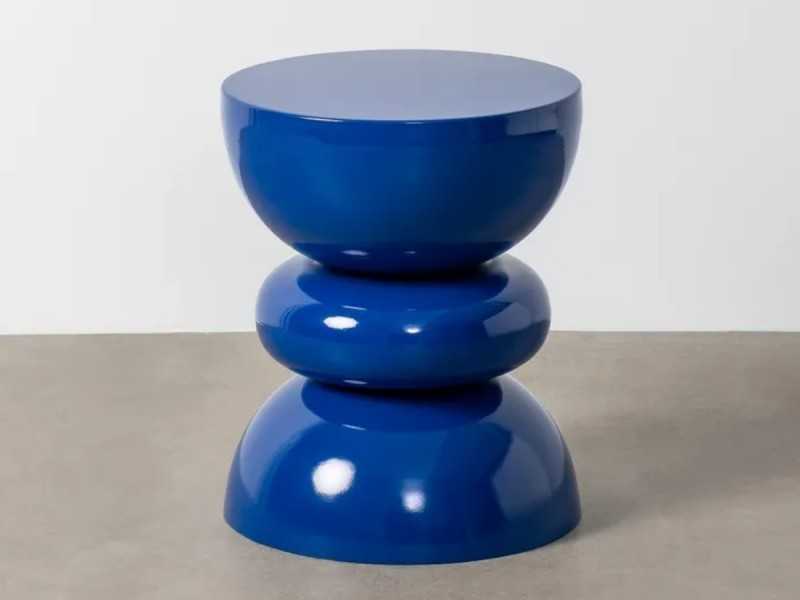 Table d'appoint laquée design - EPSILON BLEU