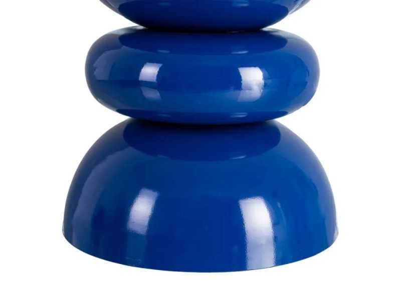 Lacquered designer side table - EPSILON BLEU