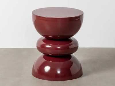 Mesa auxiliar lacada de diseño - EPSILON BURDEOS