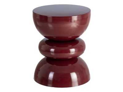 Lacquered designer side table - EPSILON BURDEOS