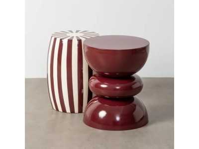 Table d'appoint laquée design - EPSILON BURDEOS