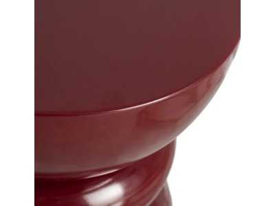 Lacquered designer side table - EPSILON BURDEOS