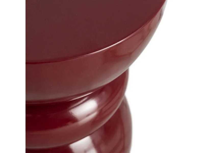 Lacquered designer side table - EPSILON BURDEOS