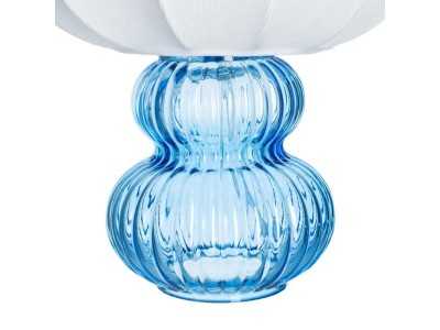 Lampe de table en verre - BLEU A