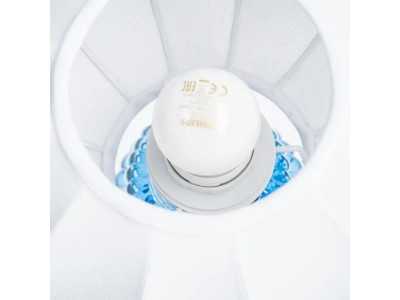 Lampe de table en verre - BLEU A