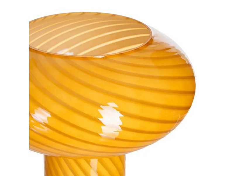 Lámpara de mesa de cristal - AA AMARILLO