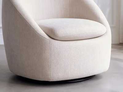 Sillón giratorio de diseño moderno - ADO BEIGE