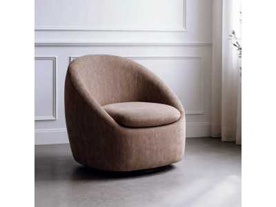 Fauteuil pivotant au design moderne - ADO TAUPE