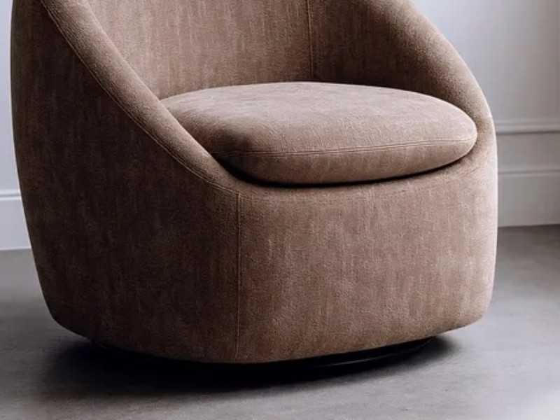 Modern design swivel chair - ADO TAUPE