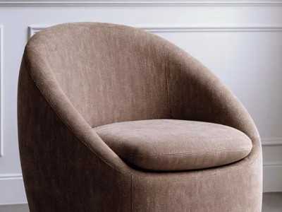 Fauteuil pivotant au design moderne - ADO TAUPE