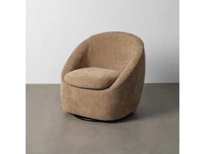 Fauteuil pivotant au design moderne - ADO TAUPE