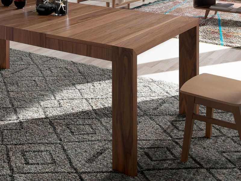 Table à manger extensible en noyer - DAMME