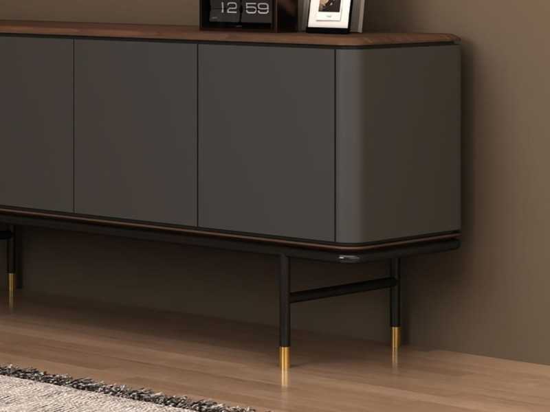 Aparador de diseño con madera de nogal y lacado - ANEESA