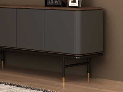 Aparador de diseño con madera de nogal y lacado - ANEESA