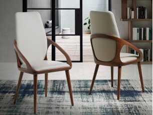 Chaise design en bois massif - ABBEY