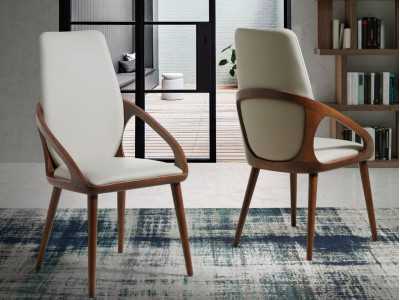 Designer chair in solid wood - ABBEY