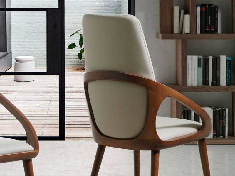 Designer chair in solid wood - ABBEY