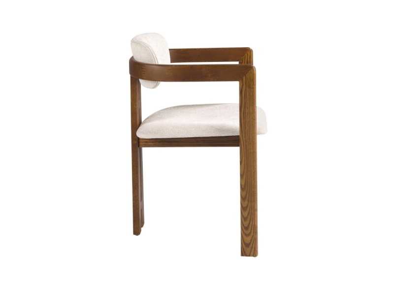 Chaise design en bois massif et tapissé - VADUZ