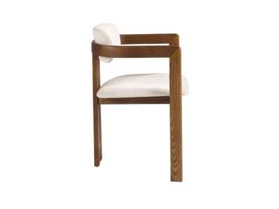 Chaise design en bois massif et tapissé - VADUZ