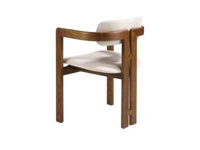 Silla de diseño en madera maciza y tapizada - VADUZ