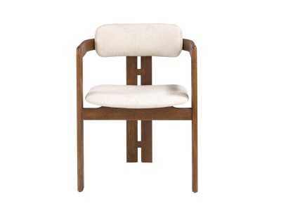 Silla de diseño en madera maciza y tapizada - VADUZ