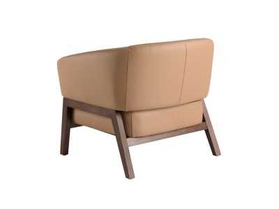 Fauteuil au design moderne tapissé de cuir véritable - ABERDEEN