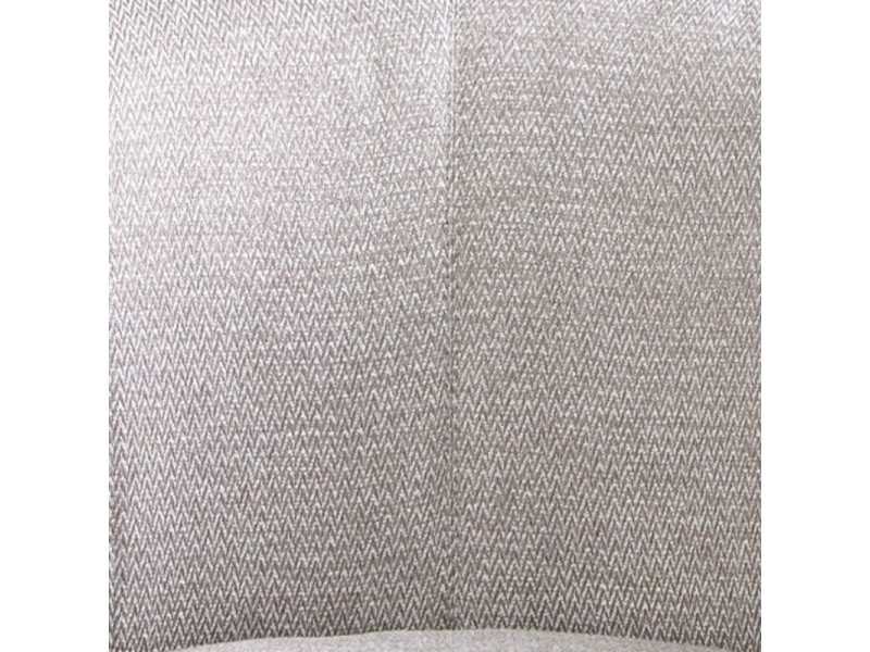 Designer armchair upholstered with a black stainless steel frame - MATTIA