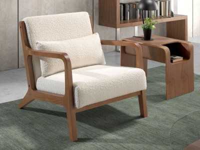 Sillón de diseño de madera vista - PAOLO