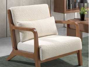 Sillón de diseño de madera vista - PAOLO 2