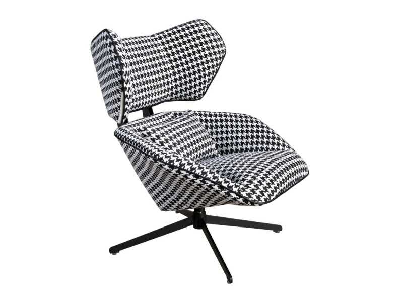 Fauteuil pivotant au design moderne avec piètement en acier inoxydable - TAYLOR