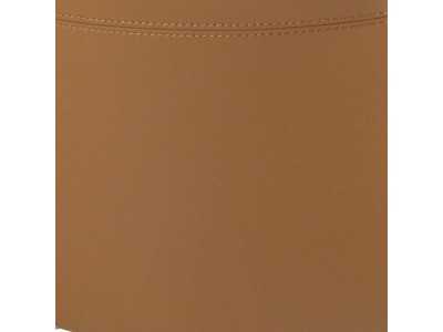 Modern design armchair upholstered in genuine leather with stainless steel - AALST