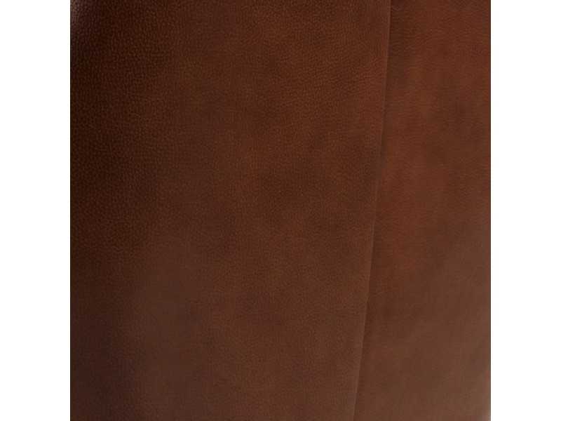 Swivel armchair upholstered in genuine leather - ABABOL