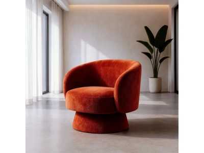 Sillón giratorio de diseño moderno - ALAN TERRACOTA