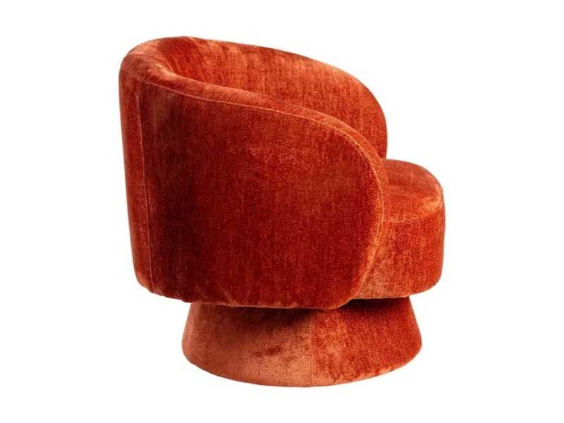 Fauteuil pivotant au design moderne - ALAN TERRACOTA