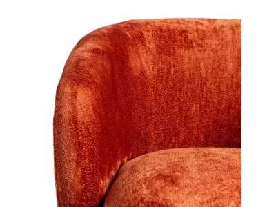 Modern design swivel armchair - ALAN TERRACOTA