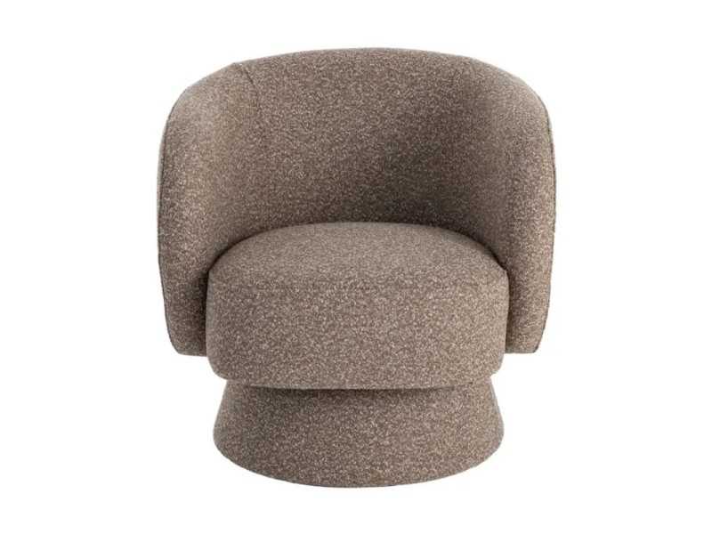 Fauteuil pivotant au design moderne - ALAN BEIGE